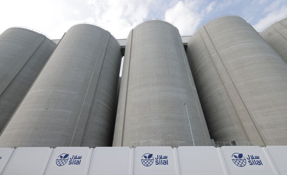 grain concrete silo at Mina Zaid port, UAE